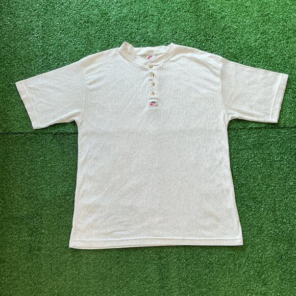 Vintage 90s White Tag Nike Button Shirt Size XL - Picture 1 of 4